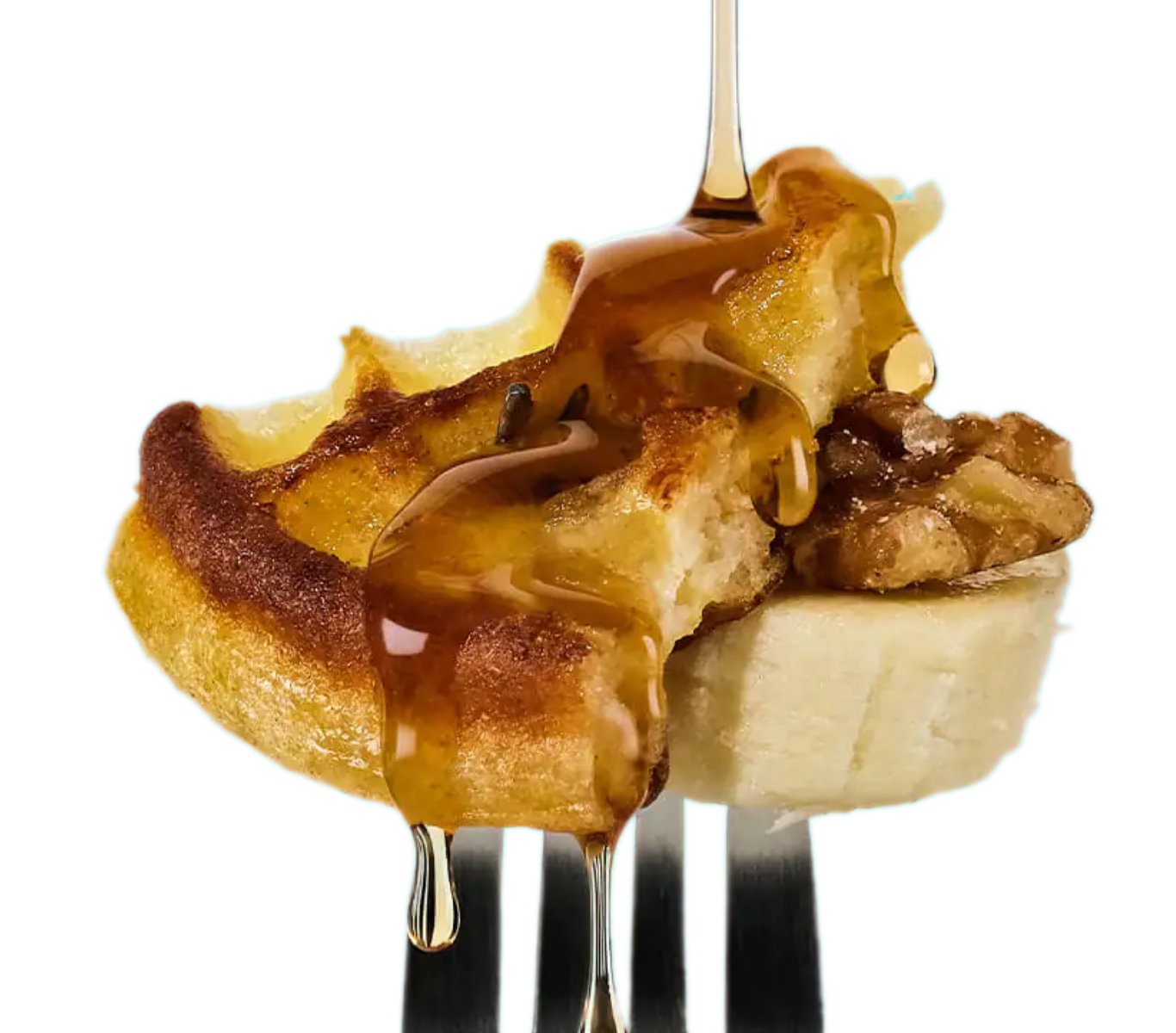 Eggo on Fork Dripping in Syprup
